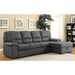 ALCESTER Brown & Gray Sectional w/ Sleeper, Ash - California Furniture (Coachella, CA)