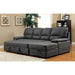 ALCESTER Brown & Gray Sectional w/ Sleeper, Ash - California Furniture (Coachella, CA)