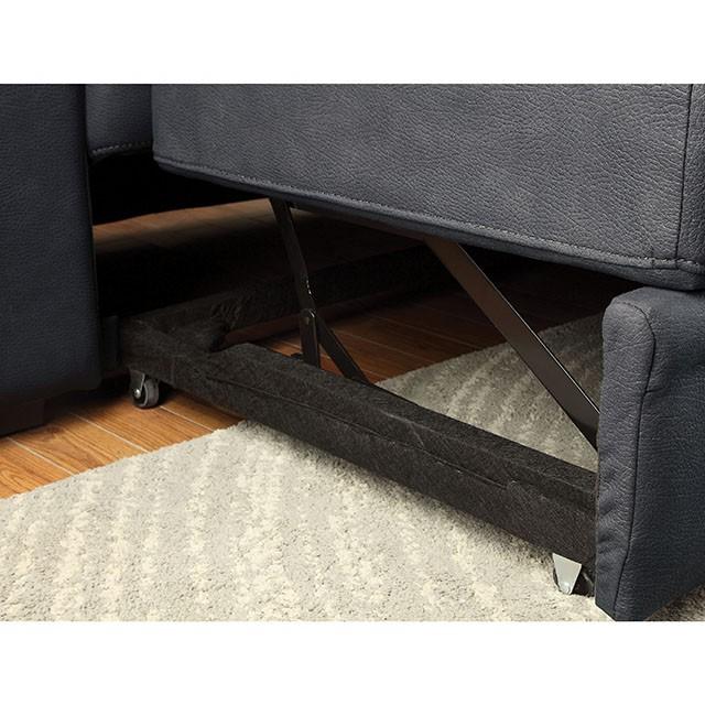 ALCESTER Brown & Gray Sectional w/ Sleeper, Ash - California Furniture (Coachella, CA)