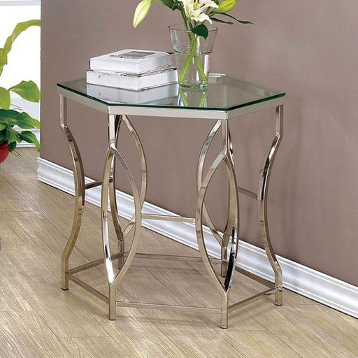 ZOLA Chrome End Table - California Furniture (Coachella, CA)