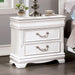 ALECIA Night Stand w/ USB, White - California Furniture (Coachella, CA)