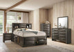 Zosimo Bed Black, Chrome, & Grey - California Furniture (Coachella, CA)