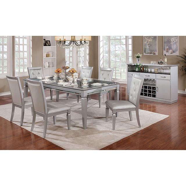 Alena Silver Dining Table - California Furniture (Coachella, CA)
