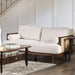ALESUND Loveseat, Beige/Light Oak, Natural & Brown - California Furniture (Coachella, CA)