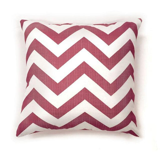 Zoe Red Chevron 18" X 18" Pillow, Red Chevron (2/CTN) - California Furniture (Coachella, CA)