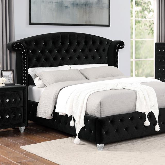 Zohar Queen & Twin Bed Black, Grey, & Pink - California Furniture (Coachella, CA)