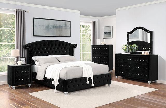 Zohar Bed Black & Pink - California Furniture (Coachella, CA)