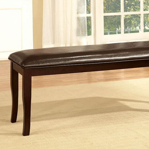 Woodside Dark Cherry/Espresso Bench - California Furniture (Coachella, CA)