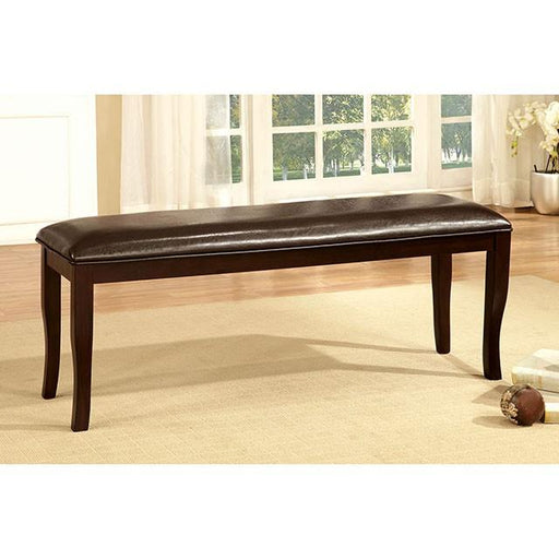 Woodside Dark Cherry/Espresso Bench - California Furniture (Coachella, CA)