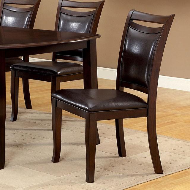 Woodside Dark Cherry/Espresso Side Chair (2/CTN) - California Furniture (Coachella, CA)