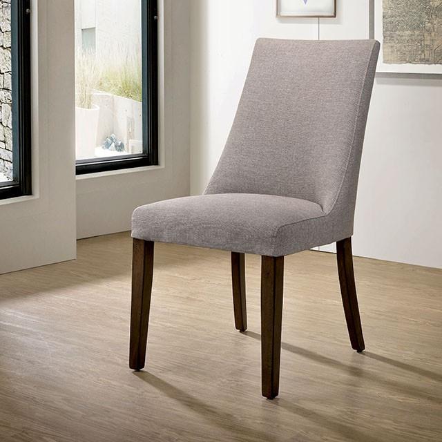 Woodworth Walnut Padded Side Chair (2/CTN) - California Furniture (Coachella, CA)