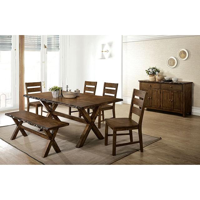 Woodworth Walnut Padded Side Chair (2/CTN) - California Furniture (Coachella, CA)