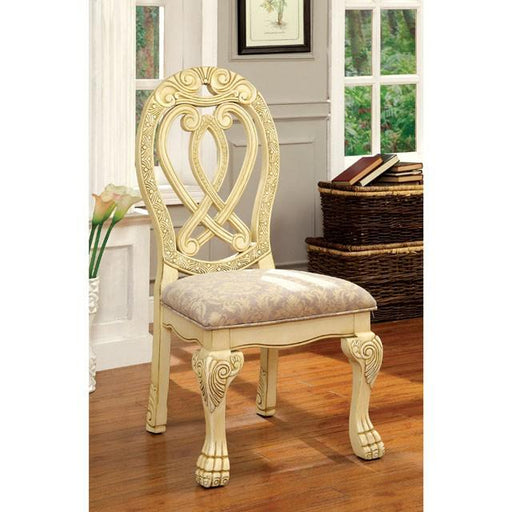 WYNDMERE Vintage White Side Chair (2/CTN) - California Furniture (Coachella, CA)