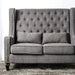 Alicante Love Seat Bench, Gray - California Furniture (Coachella, CA)