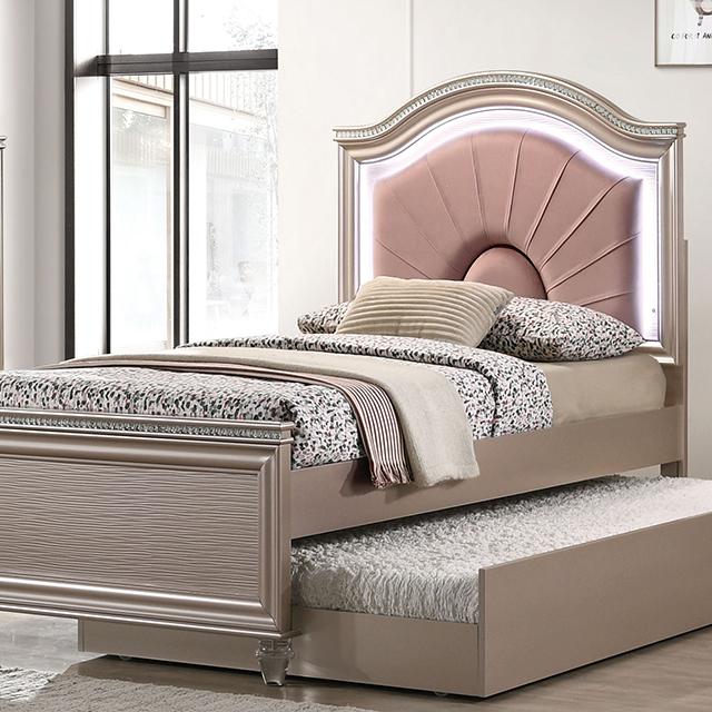 Allie Bed Beige & Pink - California Furniture (Coachella, CA)