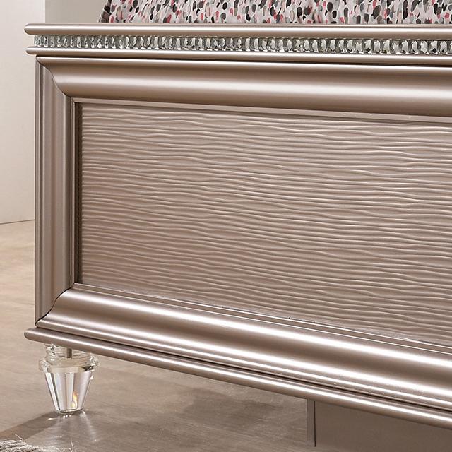 ALLIE Twin & Full Rose Gold Bed - California Furniture (Coachella, CA)