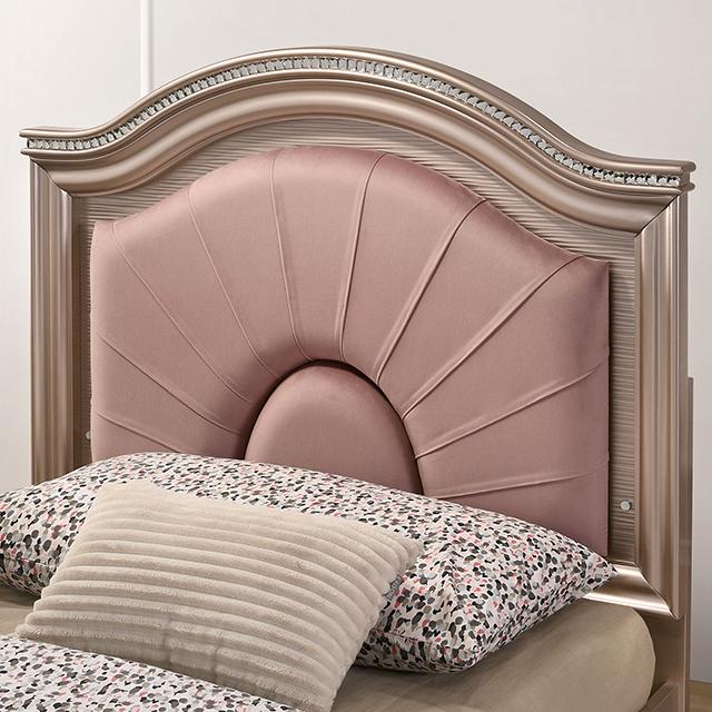 ALLIE Twin & Full Rose Gold Bed - California Furniture (Coachella, CA)