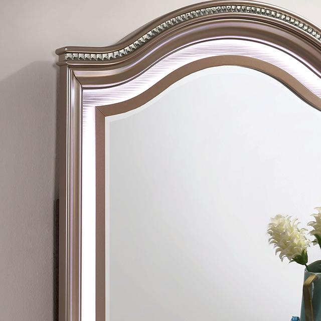 ALLIE Mirror Beige & Rose Gold - California Furniture (Coachella, CA)