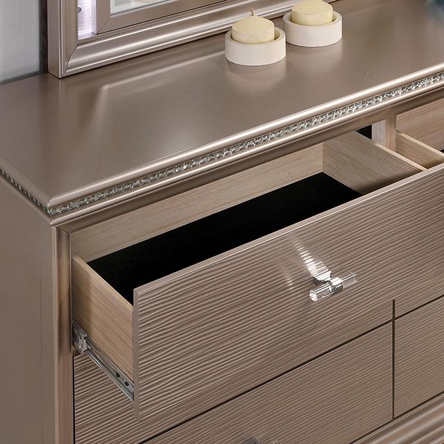 ALLIE Twin & Full Rose Gold Bed - California Furniture (Coachella, CA)