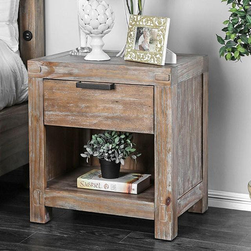 Wynton Weathered Light Oak Night Stand - California Furniture (Coachella, CA)