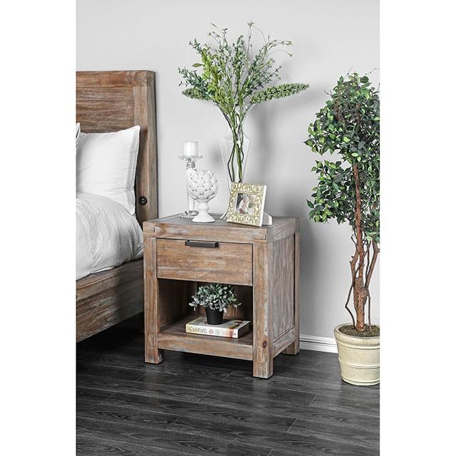 Wynton Weathered Light Oak Night Stand - California Furniture (Coachella, CA)