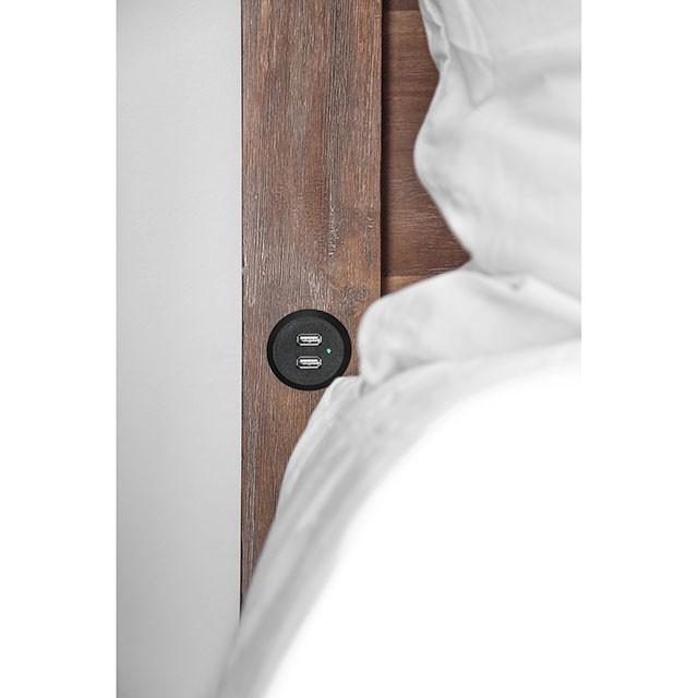 Wynton Weathered Light Oak Cal.King, E.King, & Queen Bed - California Furniture (Coachella, CA)