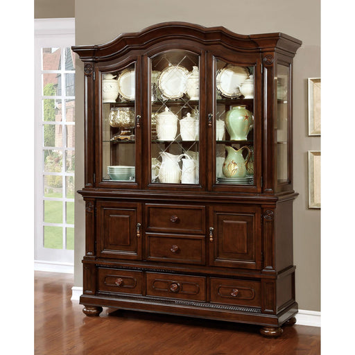 Alpena Brown Cherry Hutch & Buffet - California Furniture (Coachella, CA)