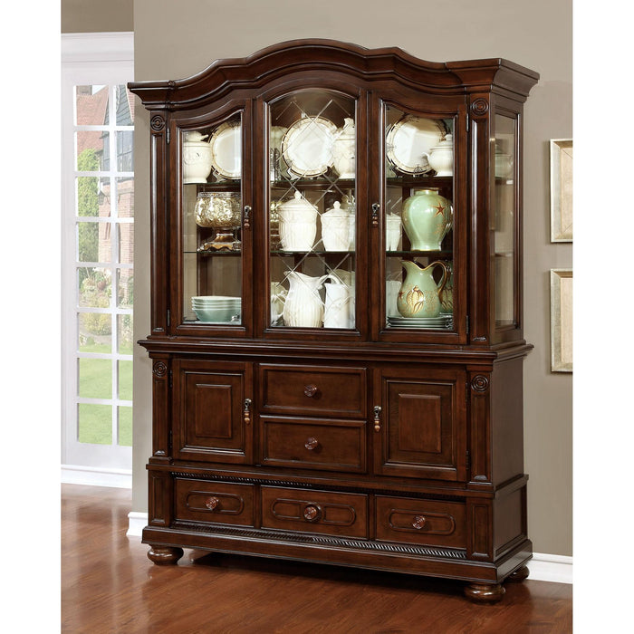 Alpena Brown Cherry Hutch & Buffet - California Furniture (Coachella, CA)