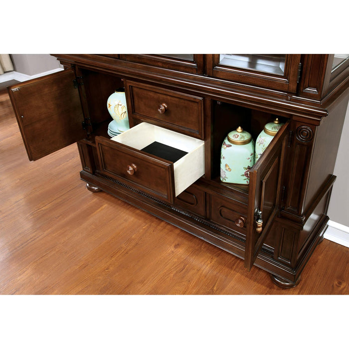 Alpena Brown Cherry Hutch & Buffet - California Furniture (Coachella, CA)