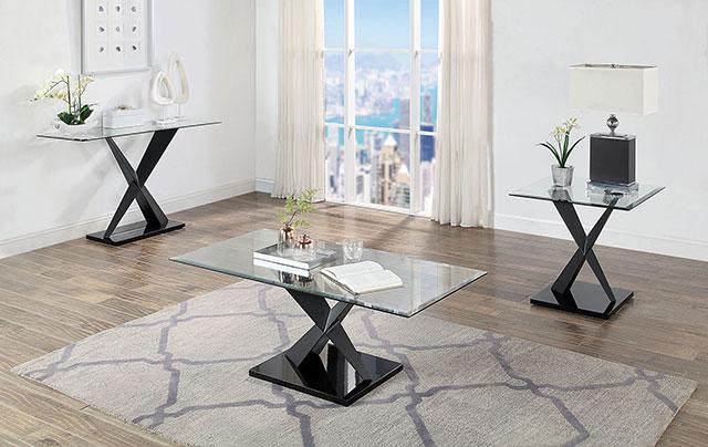 XANTHUS Sofa Table, Black - California Furniture (Coachella, CA)