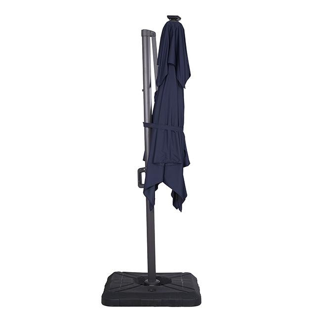 Xico 8 Ft Square Umbrella w/ Double Top w/ LED Light + 37" Large Base - California Furniture (Coachella, CA)