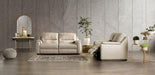 ALTAMURA Power Loveseat, Gray & Beige - California Furniture (Coachella, CA)