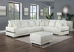ALTHEA Ottoman, White - California Furniture (Coachella, CA)