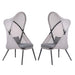 Alverta Foldable Chair Grey & Black (2/Ctn) - California Furniture (Coachella, CA)
