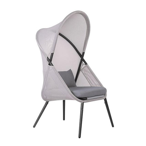 Alverta Foldable Chair Grey & Black (2/Ctn) - California Furniture (Coachella, CA)