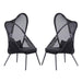 Alverta Foldable Chair Grey & Black (2/Ctn) - California Furniture (Coachella, CA)