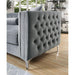 Amie Glam Gray & Black Sectional w/Storage - California Furniture (Coachella, CA)