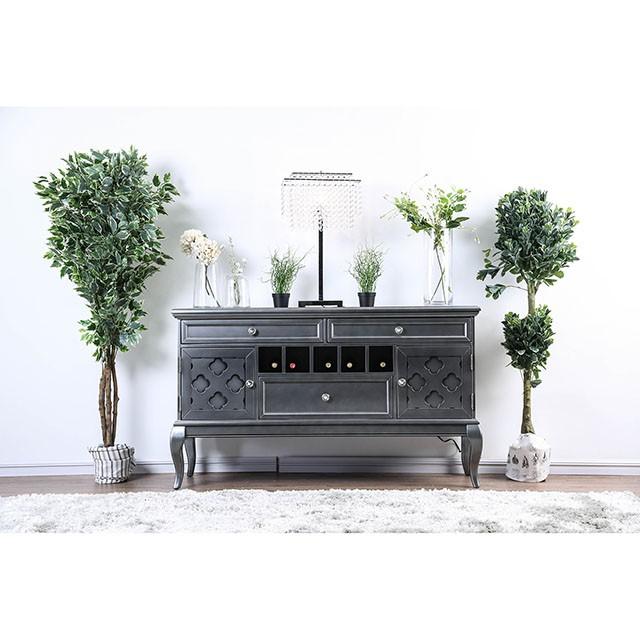 Amina Gray Server - California Furniture (Coachella, CA)