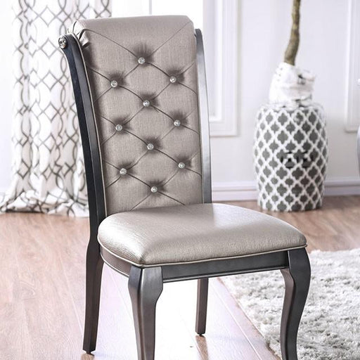Amina Gray Side Chair (2/CTN) - California Furniture (Coachella, CA)