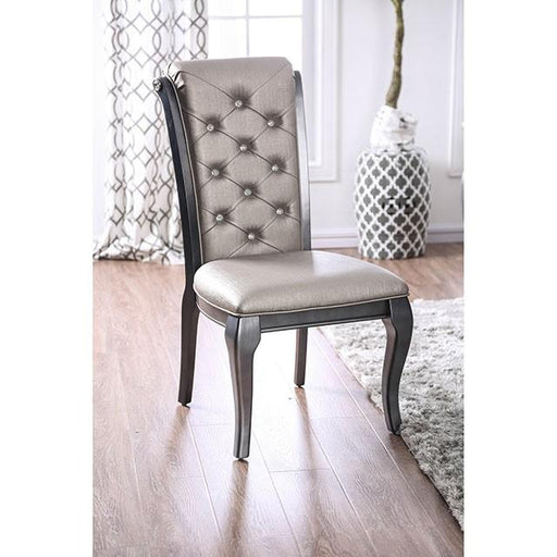 Amina Gray Side Chair (2/CTN) - California Furniture (Coachella, CA)