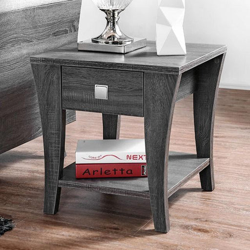 Amity Gray End Table - California Furniture (Coachella, CA)