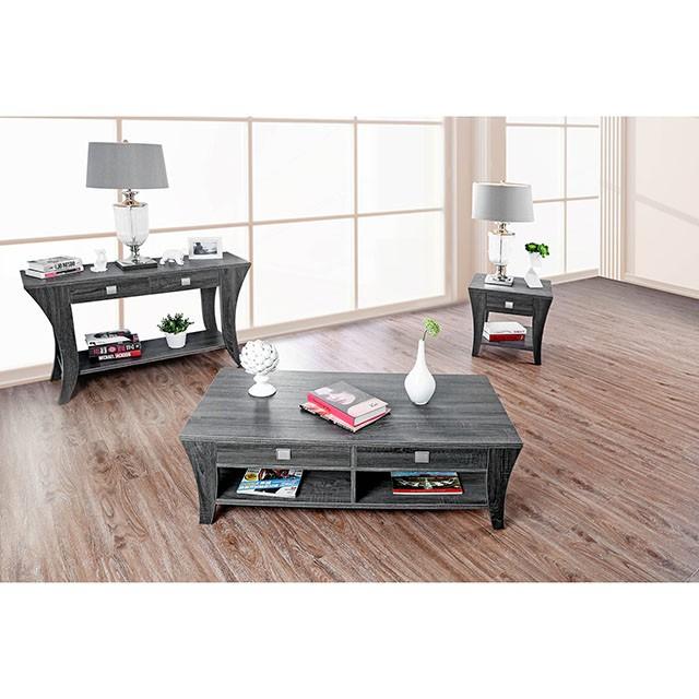Amity Gray End Table - California Furniture (Coachella, CA)