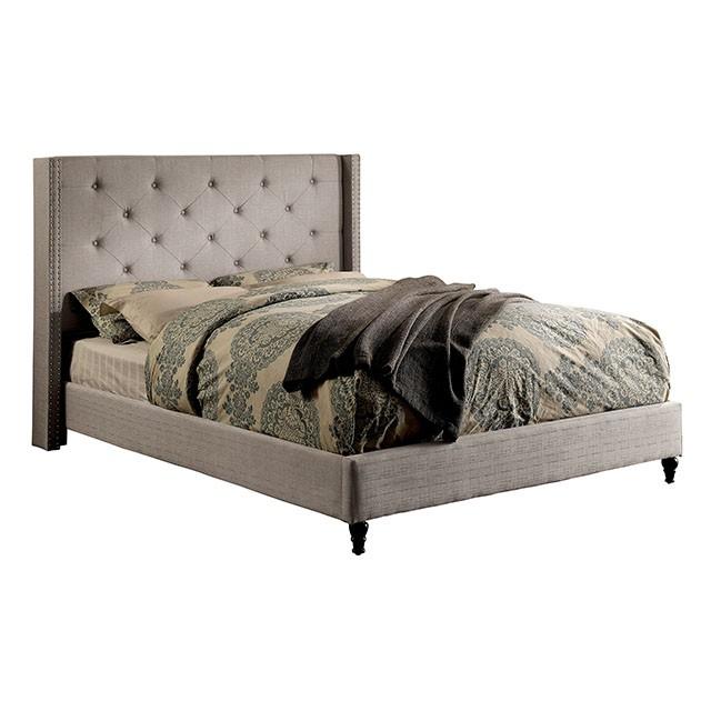 Anabelle E.King Bed Purple & Natural - California Furniture (Coachella, CA)