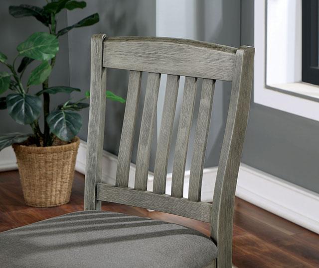 ANAYA Counter Ht. Chair (2/CTN), Gray/Lt. Gray - California Furniture (Coachella, CA)