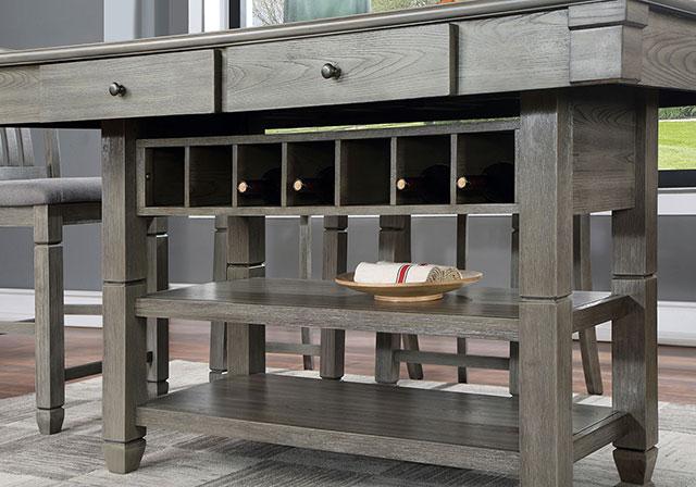 ANAYA Counter Ht. Table, Gray - California Furniture (Coachella, CA)