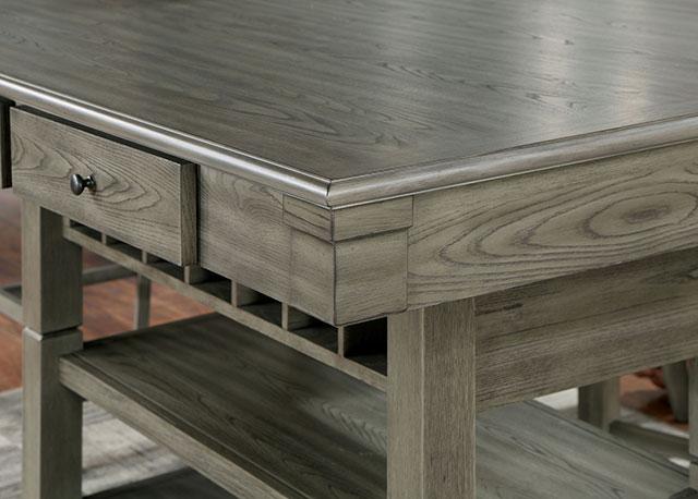 ANAYA Counter Ht. Table, Gray - California Furniture (Coachella, CA)