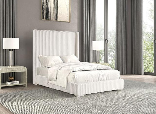 Cadwell E.King, Queen, & Full Bed White, Gray, & Black - California Furniture (Coachella, CA)