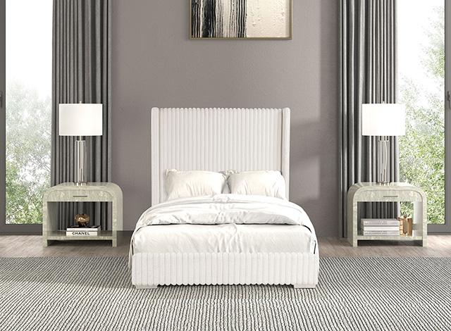Cadwell Bed Black, Grey, Pink & White - California Furniture (Coachella, CA)