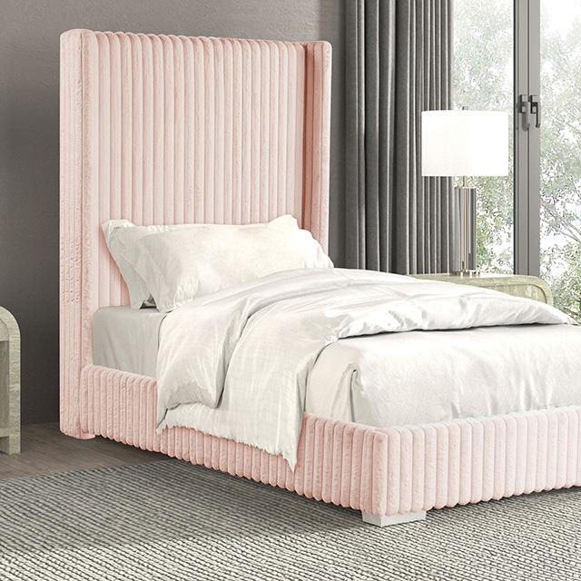 Cadwell Bed Black, Grey, Pink & White - California Furniture (Coachella, CA)
