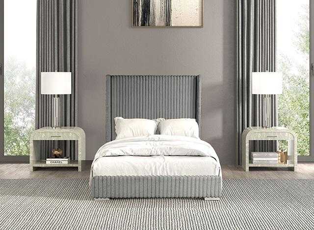 Cadwell Bed Black, Grey, Pink & White - California Furniture (Coachella, CA)